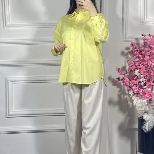 Chemise Jaune À Strass