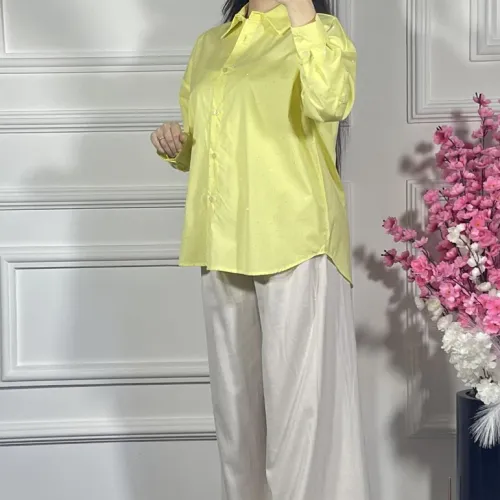Chemise Jaune À Strass