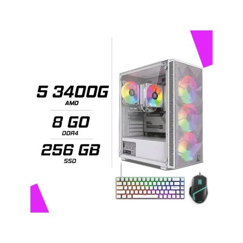 Pc Gamer Amd Ryzen 5 3400g + Esg M2 Flash + Nova Cp68