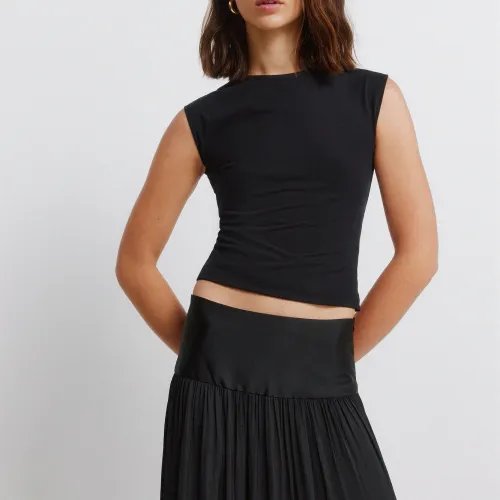 Jupe Plissée À Ceinture