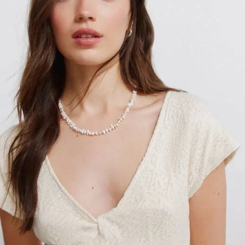 Robe Midi Crochet Col V Sandra