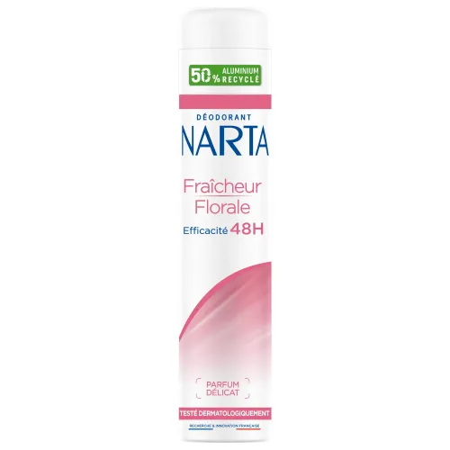 Déodorant- Fraîcheur Florale 48h - Parfum Délicat - Hypoallergénique