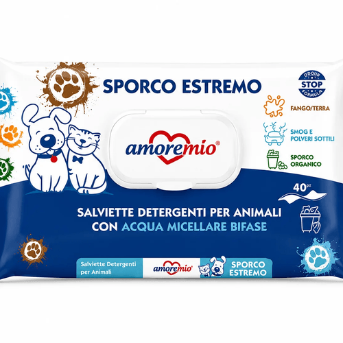Lingettes Pour Chiens Et Chats Sporco Estremo (40 Pcs)