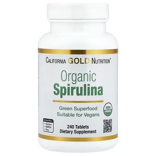 Organic Spirulina, 240 Tablets (500 Mg Per Tablet)