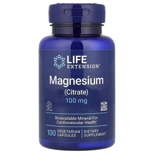 Magnesium (citrate), 100 Mg, 100 Vegetarian Capsules