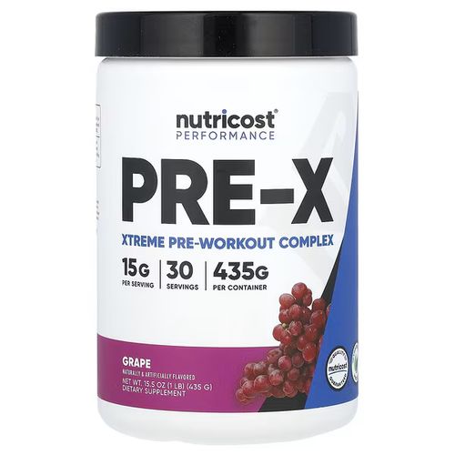 Performance, Pre-x, Xtreme Pre-workout Complex, Grape, 1 Lb (435 G)