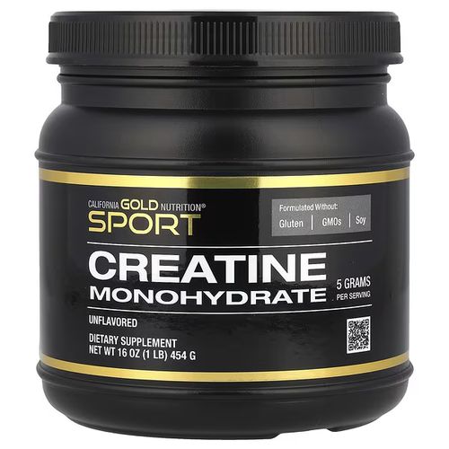 Sport, Pure Creatine Monohydrate, Unflavored, 1 Lb (454 G)