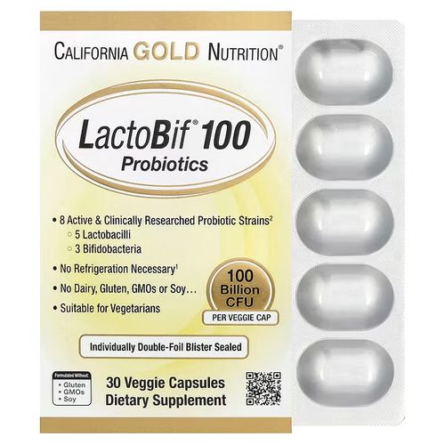 Lactobif® 100 Probiotics, 100 Billion Cfu, 30 Veggie Capsules