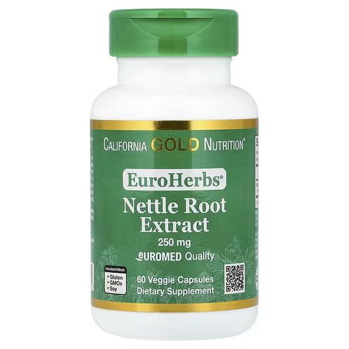 Euroherbs®, Nettle Root Extract, Euromed Quality, 250 Mg, 60 Veggie Capsules