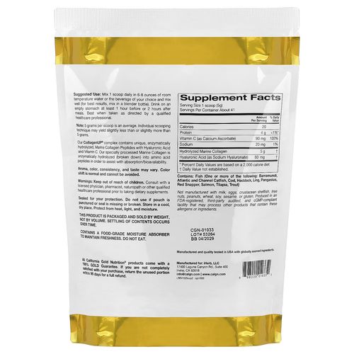 Collagenup Hydrolyzed Marine Collagen Peptides With Hyaluronic Acid And Vitamin C, Unflavor