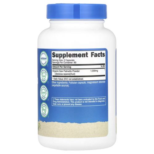 Saw Palmetto 500 Mg – 120 Capsules – Soutien De La Santé De La Prostate