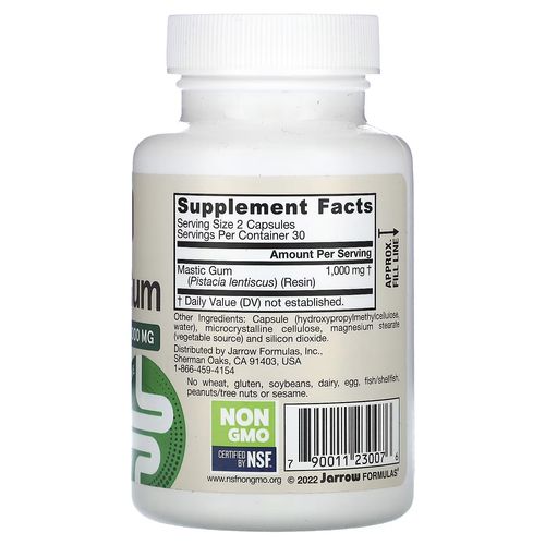 Vegan Mastic Gum, 60 Veggie Capsules (500 Mg Per Capsule)