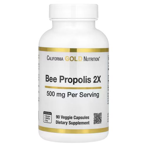 Bee Propolis 2x, Concentrated Extract, 500 Mg, 90 Veggie Caps