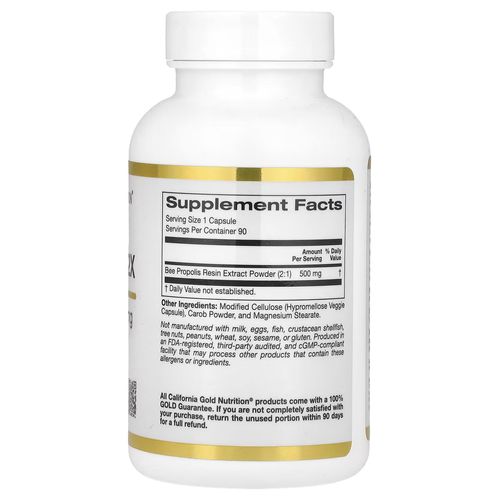 Bee Propolis 2x, Concentrated Extract, 500 Mg, 90 Veggie Caps