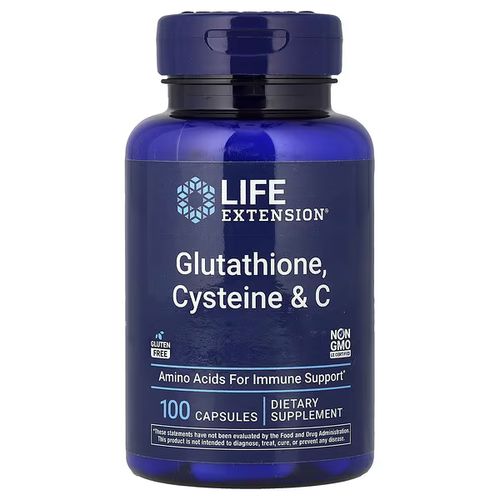 Glutathione, Cysteine & Vitamin C – 100 Capsules