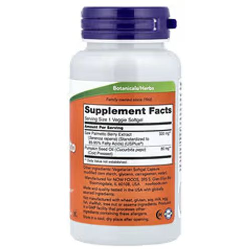 Saw Palmetto Extract – 90 Veggie Softgels
