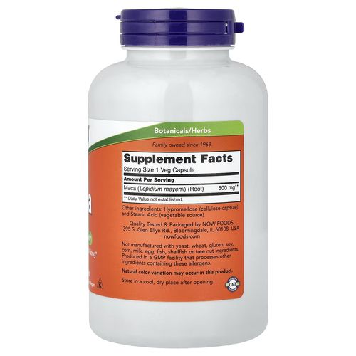Maca 500 Mg – 250 Vegan Capsules