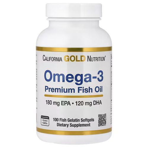 Omega-3 Premium Fish Oil, 100 Fish Gelatin Softgels (1,100 Mg Per Softgel)