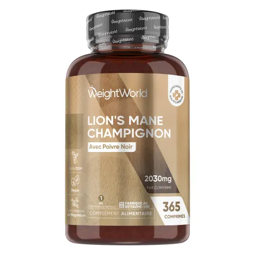 Crinière De Lion Avec Poivre Noir