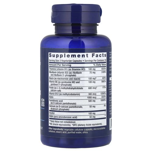 Bioactive Complete B-complex, 60 Vegetarian Capsules