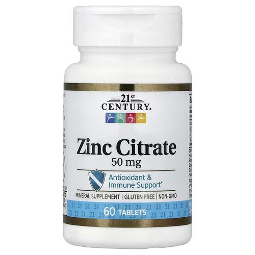 Zinc Citrate, 50 Mg, 60 Tablets