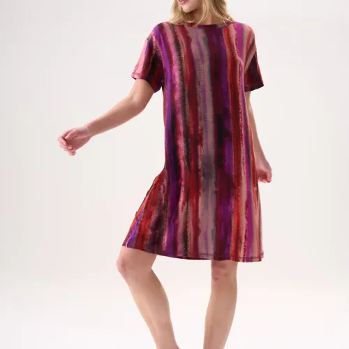 Chemise De Nuit Multicolore En Bambou
