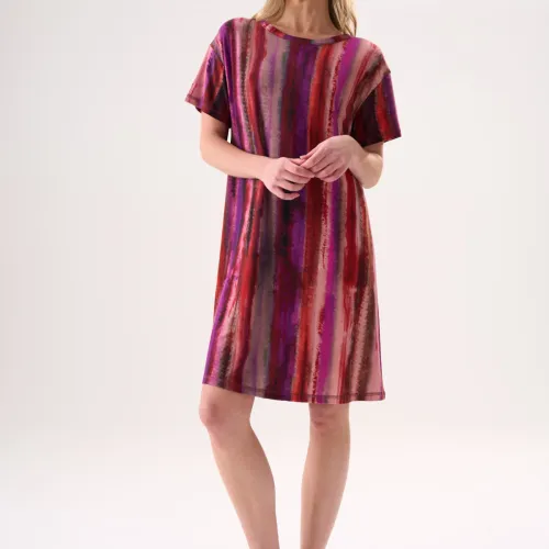Chemise De Nuit Multicolore En Bambou