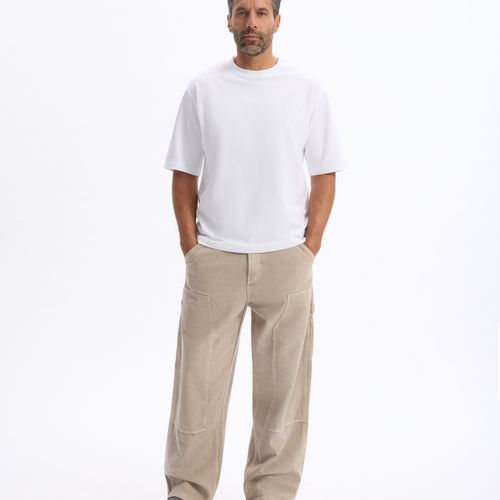 T-shirt Infroissable Oversize Col Rond
