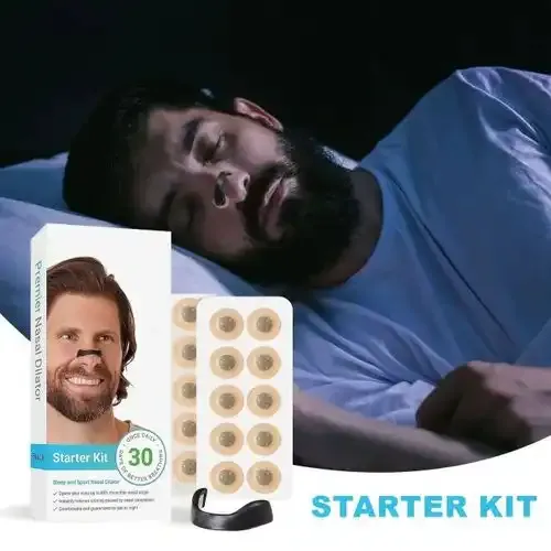 Kit De Démarrage De Bandes Nasales Pour Réduire Le Ronflement Et Solution Nasale Sans Dange