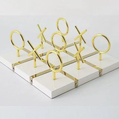 Jeux Xo Décoratif En Bois Et Métal Inoxydable