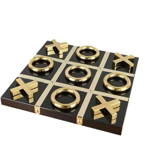 Jeux Xo Décoratif En Bois Et Métal Inoxydable