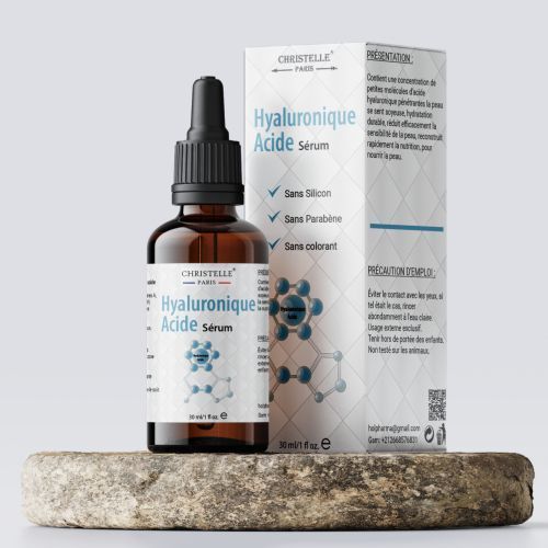 Sérum Visage Bio Stimule L'acide Hyaluronique - Hautement Dosé 