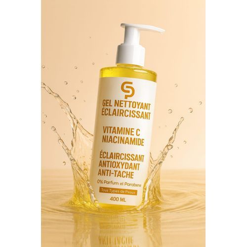  Gel Nettoyant Éclaicissant: Vitamine C, Niacinamide Et Provitamine B5 Pour Le Visage Sans Parfum Sans Paraben