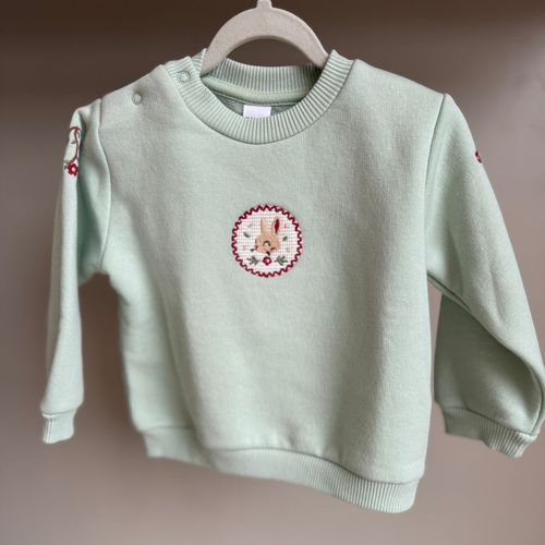 Pull Molletonné Vert