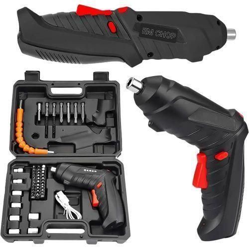 Kit Tournevis Électrique Rechargeable 4,8 V 47 Pièces - Mini Visseuse Sans Fil Portable