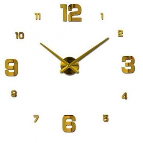 Grande Horloge Murale 3d Diy