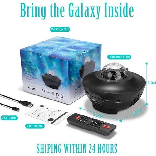 Projecteur De Galaxie Avec Télécommande Et Bluetooth