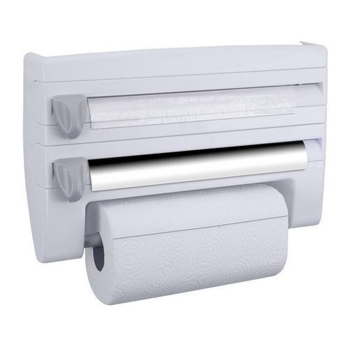 Distributeur De Rouleaux Triple Avec Montage Mural Support De Rouleau De Cuisine