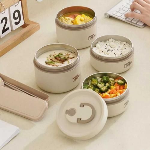 Lunch Box Isotherme Portable En Acier Inoxydable