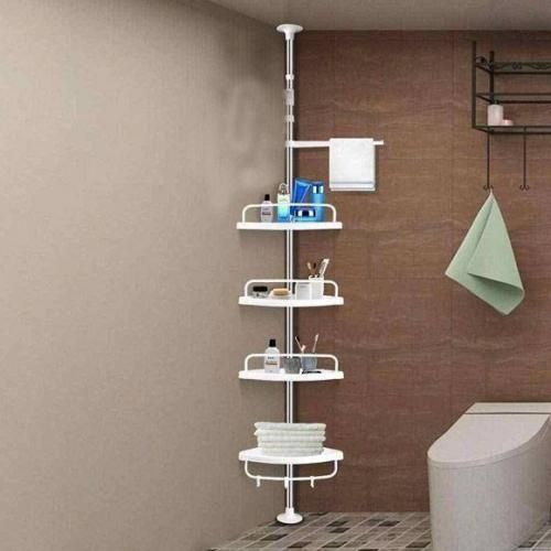 Étagère Dangle De Salle De Bain À 4 Niveaux, Coin Douche Support, Organisateur
