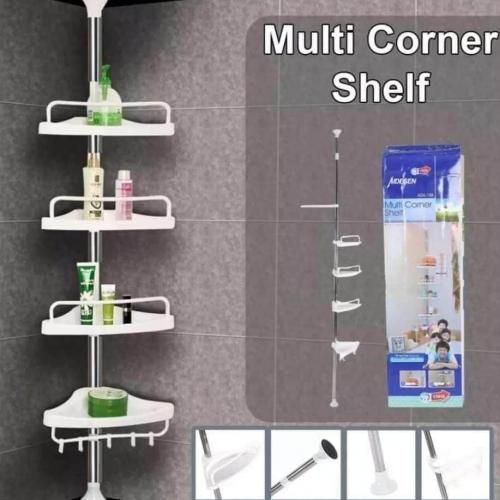 Étagère Dangle De Salle De Bain À 4 Niveaux, Coin Douche Support, Organisateur