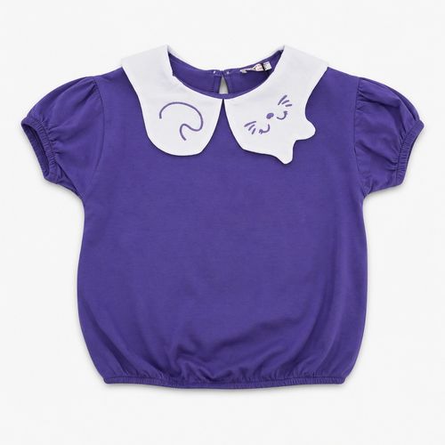 T-shirt Col Chat