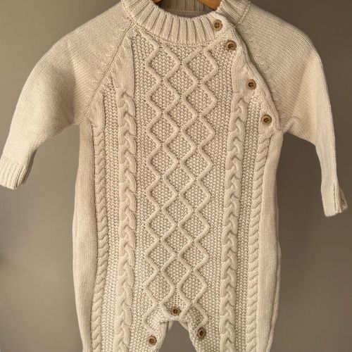 Grenouillère Tricot Avec Bouton