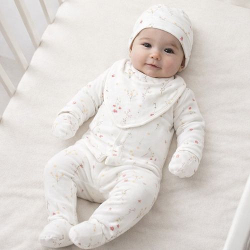 Tenue 5 Pièces Coton Avec Fleurs