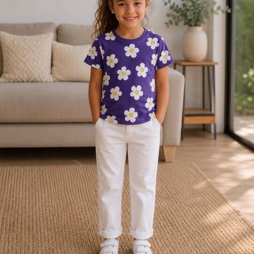 T-shirt Motif Fleurs