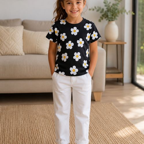 T-shirt Motif Fleurs
