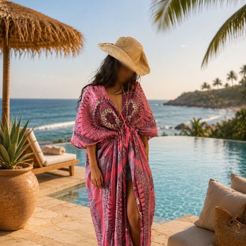 Robe de Plage Maxi - Positano Bandana 