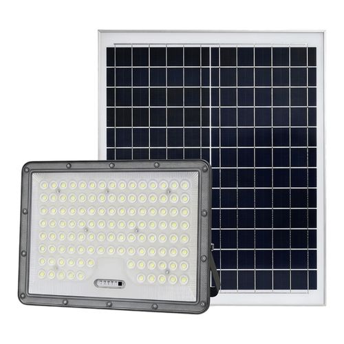 Projecteur solaire LED en plastique ABS et verre 300W — Noir