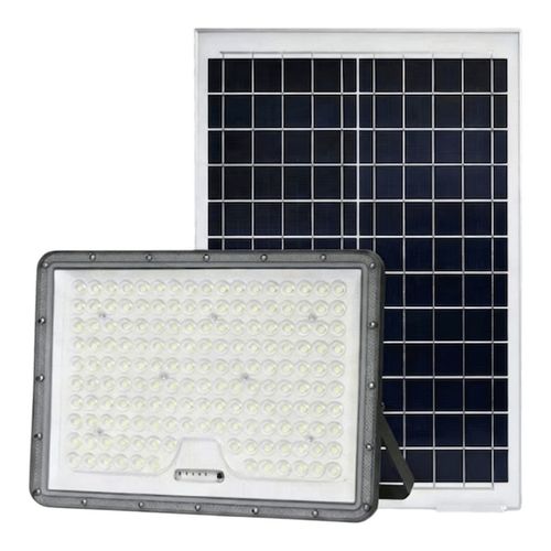 Projecteur solaire LED en plastique ABS et verre 500W — Noir