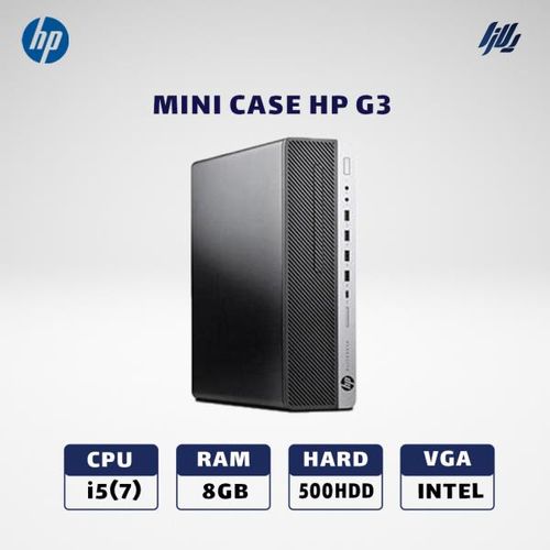 Ordinateur de Bureau HP G3 SFF – Intel Core i5 7e Génération, 8 Go RAM, HDD 500 Go, Graphique Intel